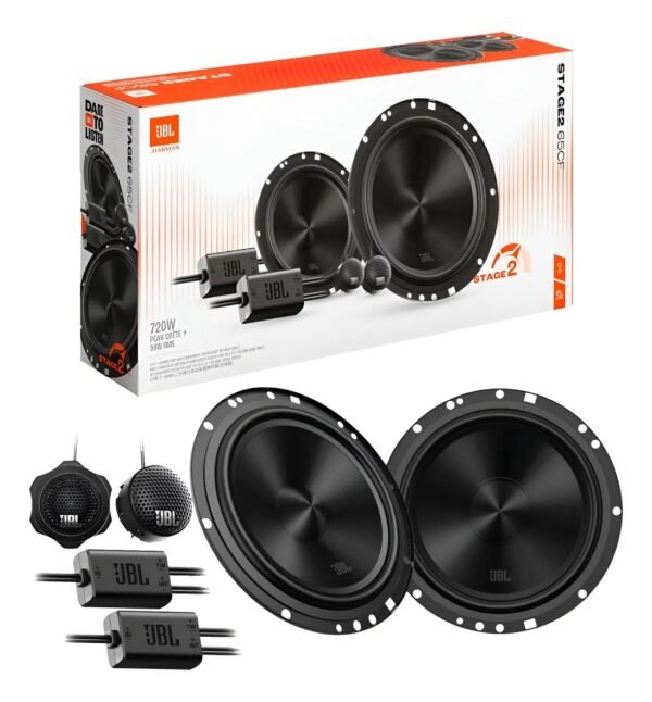 Set De Medios Jbl Stage2 65cf Gen 2 6.5 Pulgadas 720w Máximo