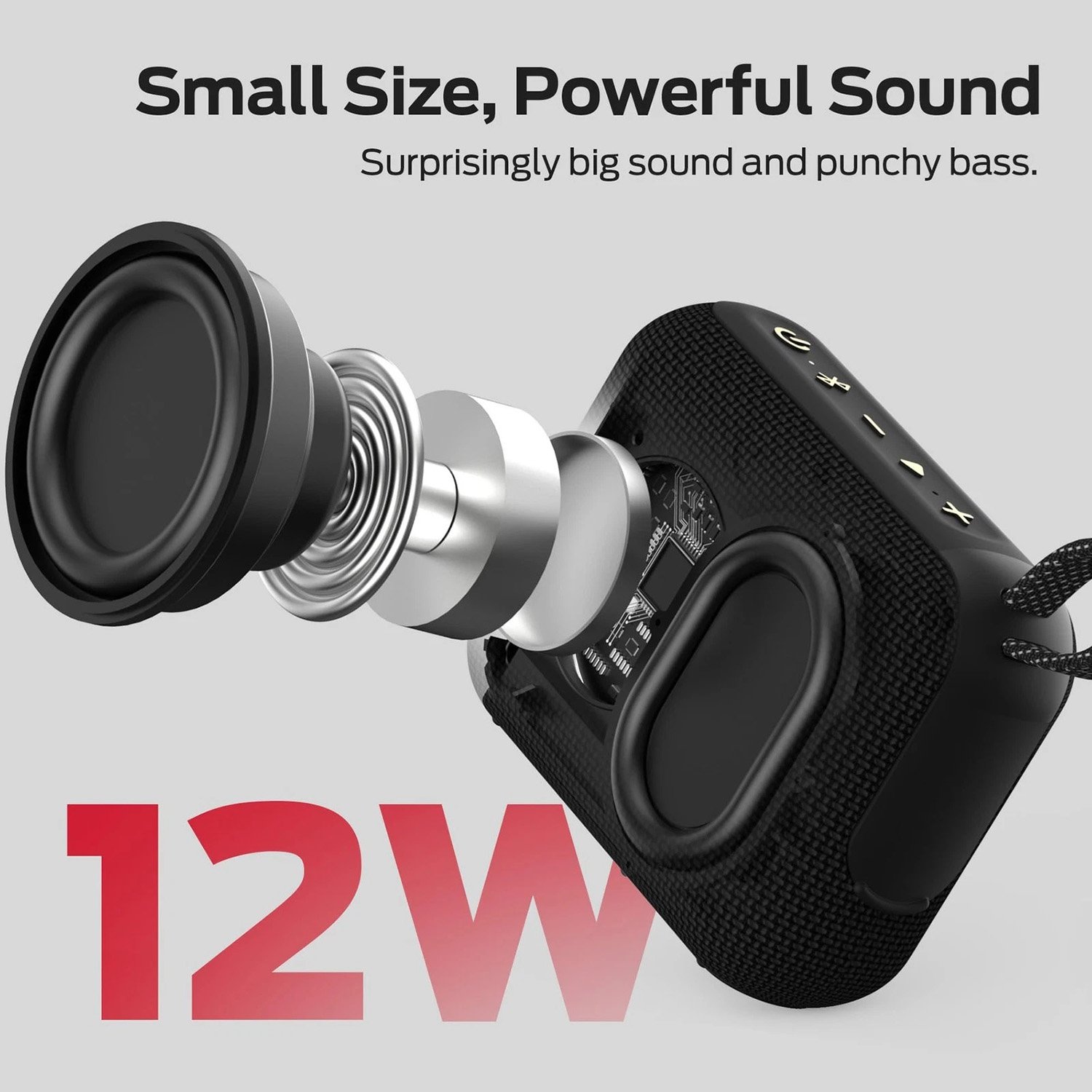Altavoz Bluetooth portátil Monster Cube 1 Color Negro - Imagen 2